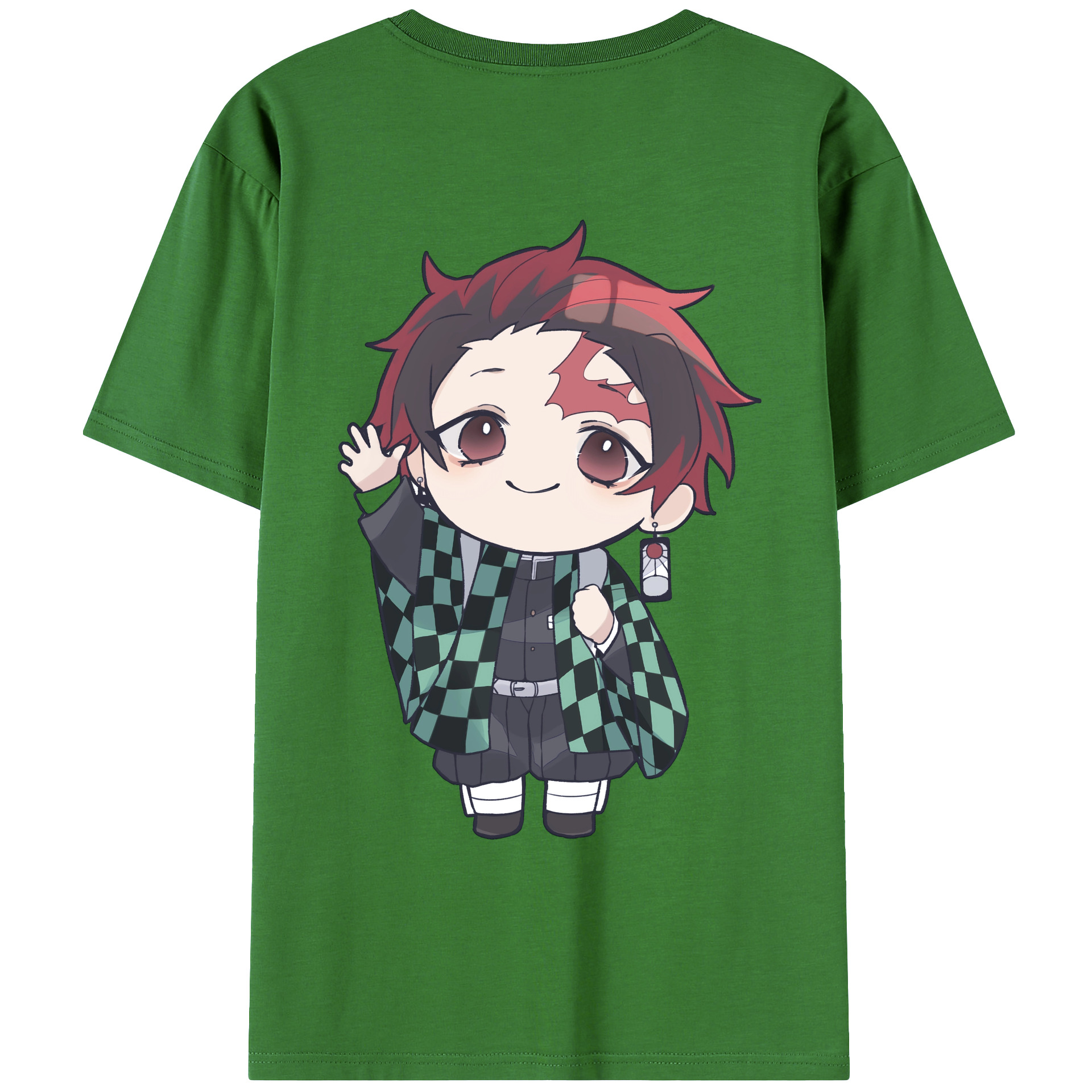（画像用） 鬼滅の刃 竈門 炭治郎／かまど たんじろう Kamado Tanjirou レディース半袖Tシャツ(バックプリント)